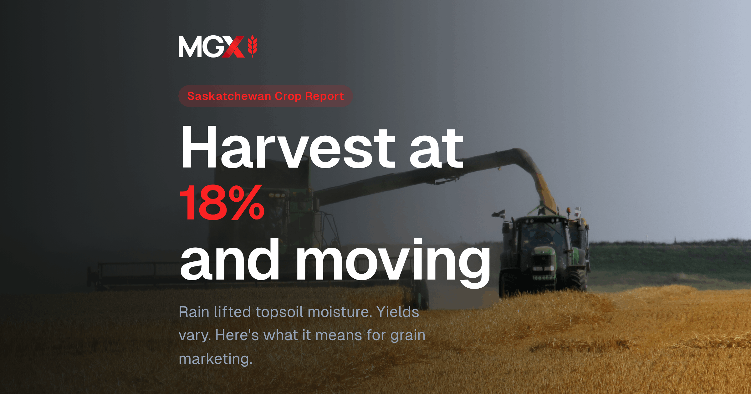 Saskatchewan Crop Report: August 25 to August 31, 2026